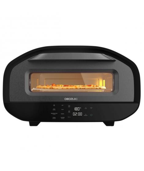 Cecotec Pizza and Co Tifosi Horno Electrico para Pizzas con Ventana - 1700W - Control Digital con 8 Funciones - Capacidad de 12L