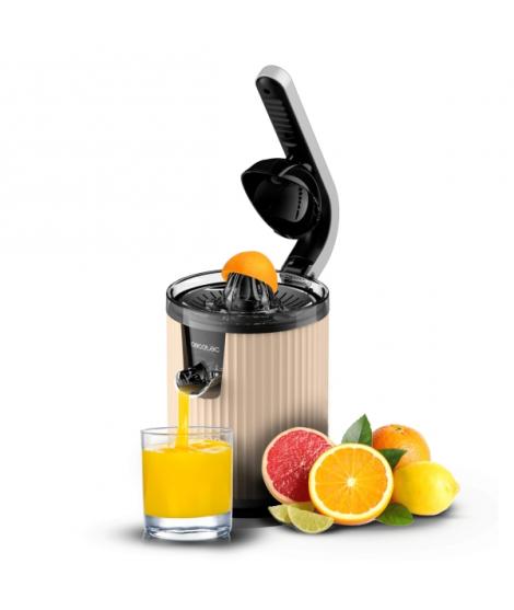 Cecotec Xqueeze RetroJuice 600 Exprimidor Electrico - 600W - Filtro de Acero Inoxidable - Conos Desmontables - Palanca de Presio