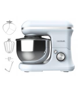 Cecotec Cecomixer Merenge Batidora Amasadora - Bol de Acero Inoxidable 5L - Movimiento Planetario - 6 Niveles - Vintage Cromado 