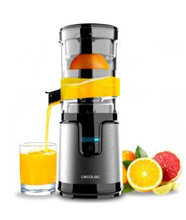 Cecotec Essential TowerAdjust Easy Steel Exprimidor Electrico Automatico - 140W - Capacidad 0.35L - Filtro y Cono - Sistema Anti