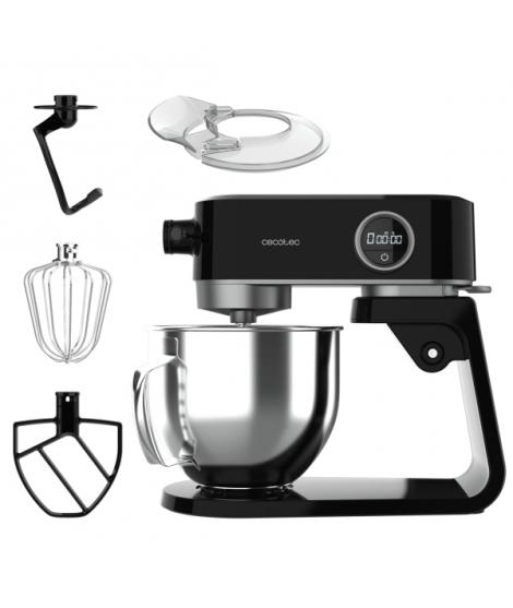 Cecotec Twist and Fusion 4000 Luxury Batidora Amasadora - 800W - Movimiento Planetario - Bol de Acero Inoxidable de 5.2L - 8 Vel