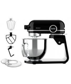 Cecotec Twist and Fusion 4500 Luxury Batidora Amasadora - 800W - Movimiento Planetario - Bol de Acero de 5.2L con Asa - 8 Veloci