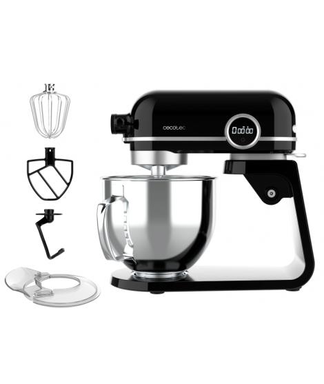 Cecotec Twist and Fusion 4500 Luxury Batidora Amasadora - 800W - Movimiento Planetario - Bol de Acero de 5.2L con Asa - 8 Veloci