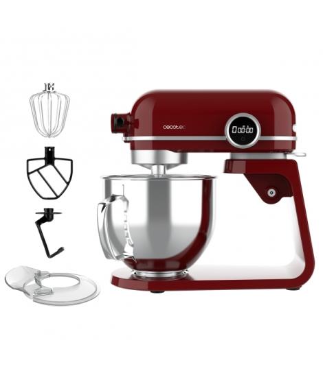 Cecotec Twist and Fusion 4500 Luxury Batidora Amasadora - 800W - Movimiento Planetario - Bol de Acero Inoxidable de 5.2L - 8 Vel