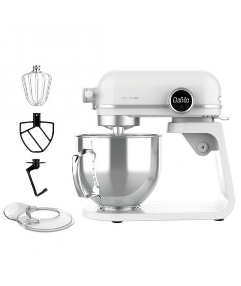 Cecotec Twist and Fusion 4500 Luxury Batidora Amasadora - 800W - Movimiento Planetario - Bol de Acero de 5.2L - 8 Velocidades - 