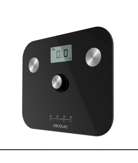 Cecotec Surface Precision EcoPower 10100 Full Healthy Black Bascula Corporal hasta 180kg - Medicion Bioimpedancia - Vidrio Templ