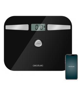 Cecotec Surface Precision 10200 Smart Healthy Black Bascula Corporal hasta 180kg - Energia sin Pilas - Bluetooth - 4 Sensores - 