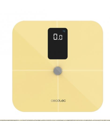 Cecotec Surface Precision 10400 Smart Healthy Vision Yellow Bascula Corporal hasta 180kg - Pantalla LCD - Bluetooth 4.0 - Crista