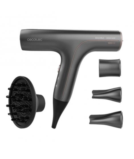 Cecotec Bamba IoniCare 6000 Rockstar Soft Pro Secador de Pelo - Iones Negativos - Limpieza Automatica Del Filtro - Ligero y Sile