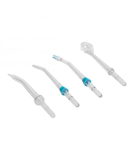 Cecotec Pack de Boquillas para Irrigador Bamba ToothCare 1200 Jet Pro - Formas Surtidas - Color Blanco