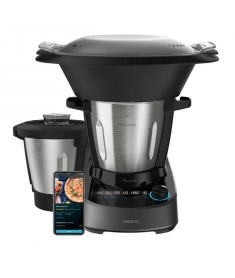 Cecotec Mambo 11090 Habana Robot de Cocina - 1600W - Funciones y Recetas Variadas - Autolimpieza - Jarra Cerramica Antiadherente