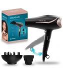 Cecotec Bamba IoniCare and Go Glow Secador de Pelo Plegable - 2200W - Generador de Iones Negativos - Incluye Boquilla y Difusor 