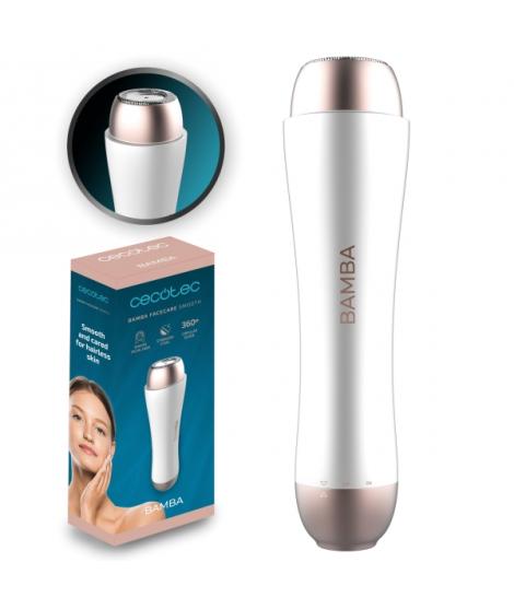 Cecotec FaceCare Smooth Depiladora Facial - Acero Inoxidable - Apto para Todo Tipo de Vello - Cuchilla Circular - Proteccion IPX