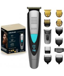 Cecotec Bamba PrecisionCare Trimmer Afeitadora Recortadora 5 en 1 - IPX7 - Cuchillas de Titanio - Bateria 500mAh - Uso Inalambri