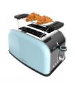 Cecotec Toastin' Time 850 Tostadora de Doble Ranura - 850W - Ranura Ancha - Acero Inoxidable - Autocentrado - Bandeja Recogemiga