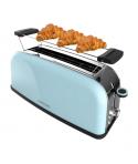 Cecotec Toastin' Time 850 Tostadora de Ranura Larga - 850W - Ranura Ancha - Calienta Panecillos - Autocentrado - Bandeja Recogem