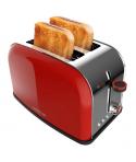 Cecotec Toastin' Time 850 Tostadora de Doble Ranura - Potencia de 850W - Ranura Ancha hasta 3.8cm - Acero Inoxidable - Apagado A
