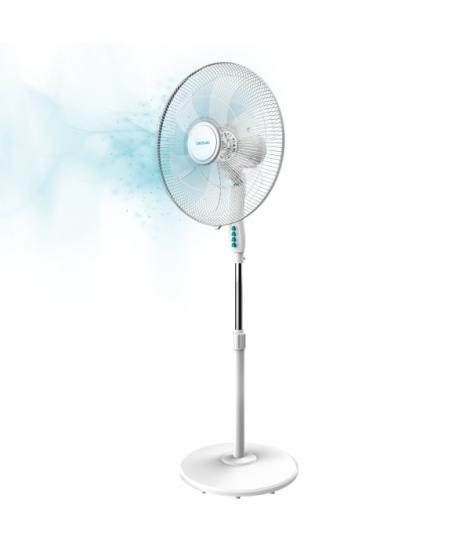 Cecotec EnergySilence 600 Max Flow Ventilador de Pie con 6 Aspas - Potencia de 70W - Diametro de 45cm - Motor de Cobre - 3 Veloc