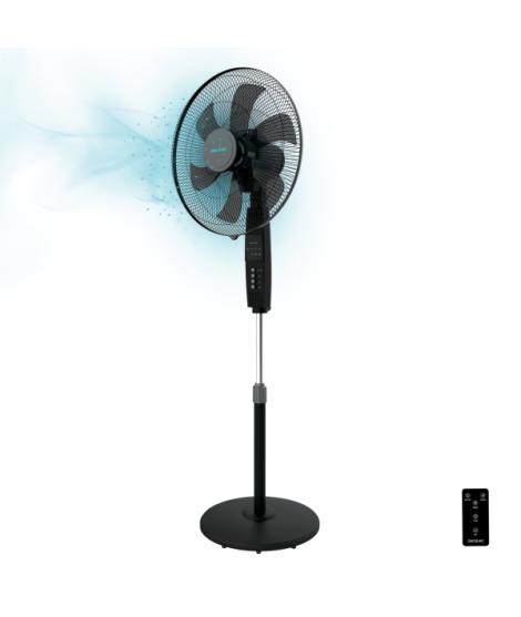 Cecotec EnergySilence 610 Max Flow Control Ventilador de Pie con 6 Aspas - 70W - Diametro de 45cm - Mando a Distancia - Temporiz