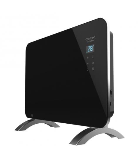 Cecotec Ready Warm 6670 Crystal Connection Convector de Cristal Templado - 1000W - Cobertura hasta 10m2 - Control Wi-Fi - LED Ta