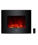 Cecotec Ready Warm 2600 Chimenea Electrica de 26" - Potencia de 2000W - Control Remoto Incluido - Cristal Templado Curvo - Llama