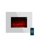 Cecotec ReadyWarm 2690 Chimenea Electrica de 26" - 2000W - Control Wi-Fi y App - Mando a Distancia - Cristal Templado Plano - Ll