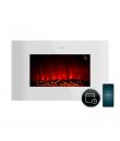Cecotec ReadyWarm 3590 Chimenea Electrica de 35" - 2000W - Control Wi-Fi y App - Mando a Distancia Incluido - Llamas LED Ajustab