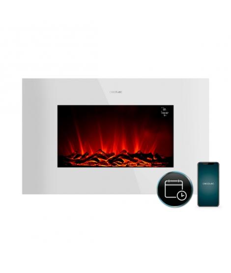 Cecotec ReadyWarm 3590 Chimenea Electrica de 35" - 2000W - Control Wi-Fi y App - Mando a Distancia Incluido - Llamas LED Ajustab