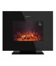 Cecotec ReadyWarm 2700 Chimenea Electrica de 27" - 2000W - Cristal Templado Plano - Llamas LED - Temporizador Semanal - Calienta