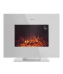 Cecotec ReadyWarm 2700 Chimenea Electrica de 27" - 2000W - Cristal Templado Plano - Llamas LED - Temporizador Semanal - Calienta