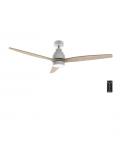 Cecotec EnergySilence Aero 5300 WhiteandWood Design Ventilador de Techo con 3 Aspas y Luz - 40W - Diametro de 52" - LED con 2 To