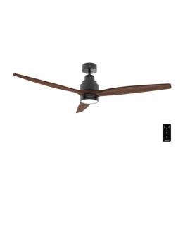 Cecotec EnergySilence Aero 5300 BlackandWood Design Ventilador de Techo con 3 Aspas de Madera y Luz - 40W - Diametro de 52" - LE