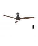 Cecotec EnergySilence Aero 5300 BlackandWood Design Ventilador de Techo con 3 Aspas de Madera y Luz - 40W - Diametro de 52" - LE