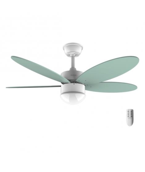Cecotec EnergySilence Aero 4260 Mint Ventilador de Techo con 5 Aspas Reversibles y Luz LED - 40W - Diametro de 42" - Temporizado