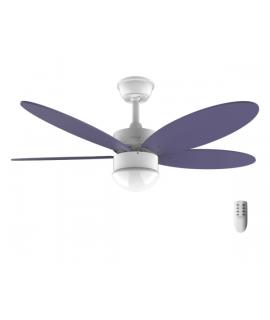 Cecotec EnergySilence Aero 4260 Purple Ventilador de Techo con 5 Aspas Reversibles y Luz LED Integrada - 40W - Diametro de 42" -