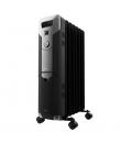 Cecotec ReadyWarm 7000 Space Black Radiador de Aceite con 7 Modulos de 150x580mm - 1500W - Calienta hasta 15m2 - 3 Niveles de Po