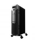 Cecotec ReadyWarm 7000 Space Black Radiador de Aceite con 7 Modulos de 150x580mm - 1500W - Calienta hasta 15m2 - 3 Niveles de Po