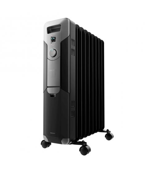 Cecotec ReadyWarm 9000 Space Black Radiador de Aceite con 9 Modulos de 150x580mm - 2000W - Calienta hasta 20m2 - 3 Niveles de Po