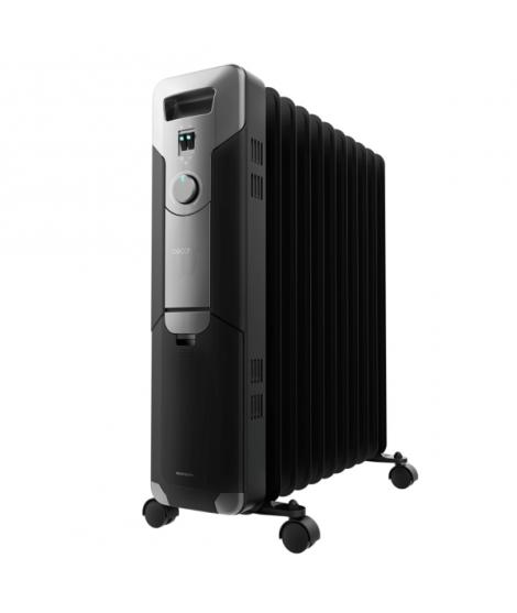 Cecotec ReadyWarm 11000 Space Black Radiador de Aceite con 11 Modulos de 150x580mm - 2500W - Calienta hasta 25m2 - 3 Niveles de 