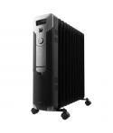 Cecotec ReadyWarm 11000 Space Black Radiador de Aceite con 11 Modulos de 150x580mm - 2500W - Calienta hasta 25m2 - 3 Niveles de 