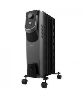Cecotec ReadyWarm 7000 Space 360 Black Radiador de Aceite con 11 Modulos de 150x580mm - 1500W - Calienta hasta 25m2 - Termostato
