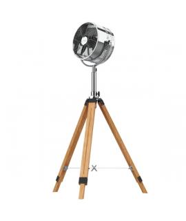 Cecotec EnergySilence 1200 Woody Ventilador de Pie con 3 Aspas - 80W - Tripode de Madera - Diametro de 30cm - 3 Velocidades - Al