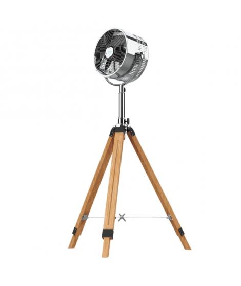 Cecotec EnergySilence 1200 Woody Ventilador de Pie con 3 Aspas - 80W - Tripode de Madera - Diametro de 30cm - 3 Velocidades - Al