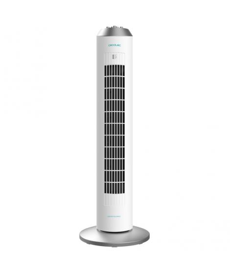 Cecotec EnergySilence 8090 Skyline Ventilador de Torre de 33" de Altura - 60W - Funcionamiento Silencioso - 3 Velocidades - Temp