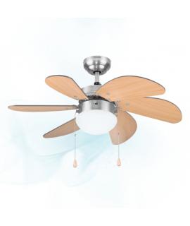 Cecotec EnergySilence Aero 350 Ventilador de Techo con 6 Aspas Reversibles y Luz - 50W - Funcionamiento Silencioso - Modo Invier