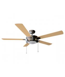 Cecotec EnergySilence Aero 540 Ventilador de Techo con 5 Aspas y Luz LED Integrada - Potencia de 62W - Diametro de 52" - 3 Veloc