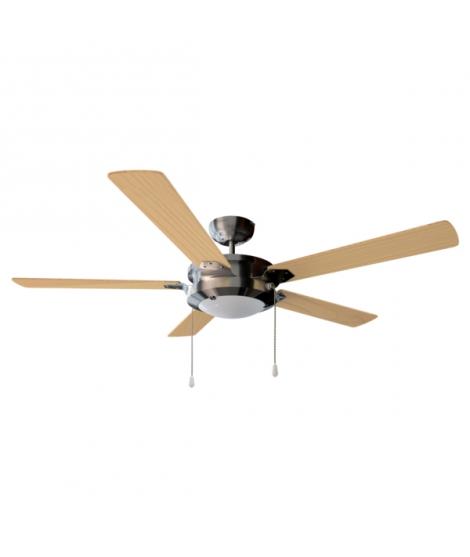 Cecotec EnergySilence Aero 540 Ventilador de Techo con 5 Aspas y Luz LED Integrada - Potencia de 62W - Diametro de 52" - 3 Veloc