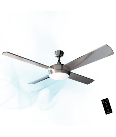 Cecotec EnergySilence Aero 570 Ventilador de Techo con 4 Aspas y Luz LED Integrada - 60W - Diametro de 52" - Mando a Distancia -