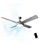 Cecotec EnergySilence Aero 570 Ventilador de Techo con 4 Aspas y Luz LED Integrada - 60W - Diametro de 52" - Mando a Distancia -