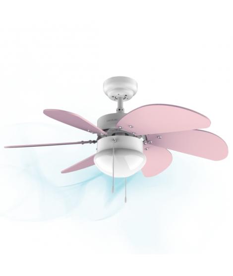 Cecotec EnerySilence Aero 3600 Vision Purple Ventilador de Techo con 6 Aspas y Lampara - 50W - Diametro de 92cm - 3 Velocidades 
